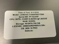 Lenovo thinkpad e580 laptop (2x) - afbeelding 5 van  9