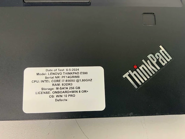 Lenovo thinkpad e590 (i7) laptop - afbeelding 4 van  8