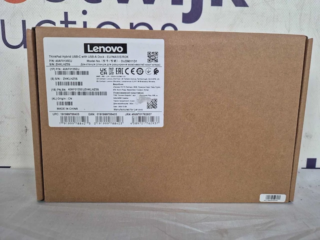Lenovo thinkpad hybrid usb-c met usb-a dock - 90w - 40af0135eu - docking station - afbeelding 2 van  3