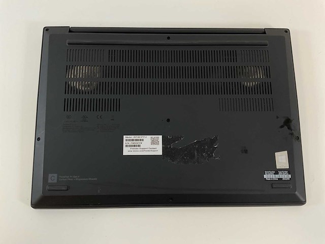 Lenovo thinkpad p1 gen 4i 16”, core(tm) i7 11th gen, 32 gb ram, 1 tb nvme, nvidia t1200 4 gb laptop - afbeelding 6 van  7
