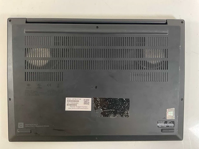 Lenovo thinkpad p1 gen 4i 16”, core(tm) i7 11th gen, 32 gb ram, 1 tb nvme, nvidia t1200 laptop gpu 4 gb laptop - afbeelding 6 van  7