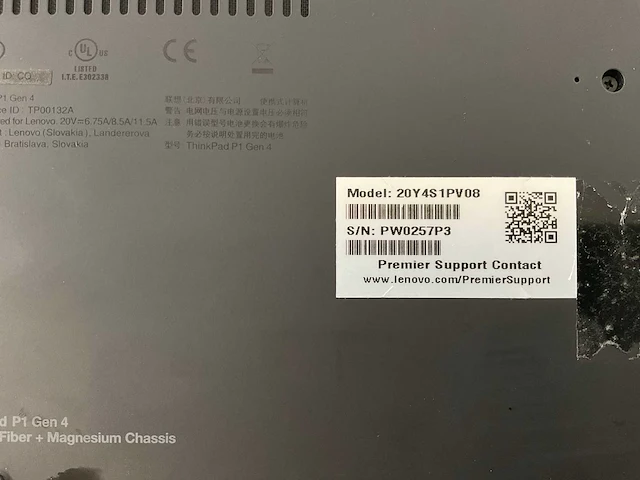 Lenovo thinkpad p1 gen 4i 16”, core(tm) i7 11th gen, 64 gb ram, 2 tb nvme laptop - afbeelding 7 van  7