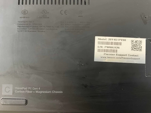 Lenovo thinkpad p1 gen 4i 16”, core(tm) i7 11th gen, 64 gb ram, 2 tb nvme laptop - afbeelding 7 van  7
