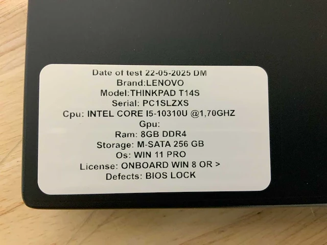 Lenovo thinkpad t14s laptop (3x) - afbeelding 7 van  8