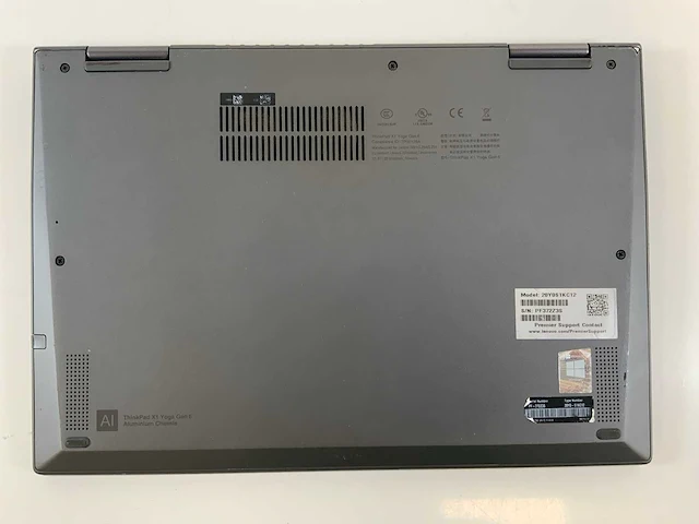 Lenovo thinkpad x1 yoga gen 6 14", core(tm) i7 11th gen, 32 gb ram, 512 ram nvme laptop - afbeelding 6 van  7