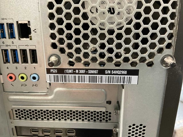 Lenovo thinkstation p520, xeon(r) w-2135, 64 gb ram, 512 gb nvme, nvidia quadro p1000 4 gb workstation - afbeelding 5 van  5