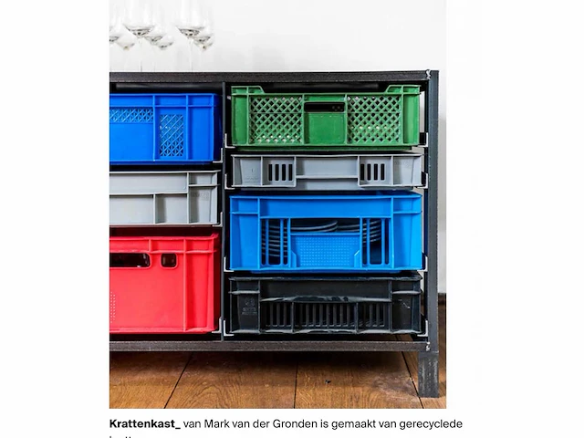 Lensvelt 5 colums “mark van der gronden” crate cabinet - afbeelding 3 van  7