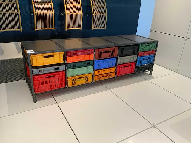 Lensvelt 5 colums “mark van der gronden” crate cabinet - afbeelding 4 van  7