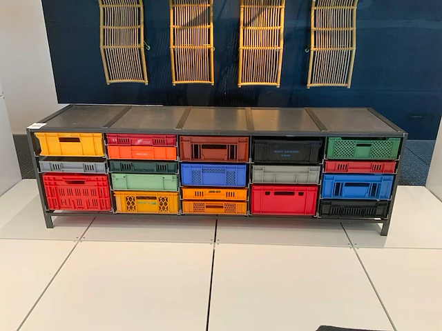Lensvelt 5 colums “mark van der gronden” crate cabinet - afbeelding 5 van  7