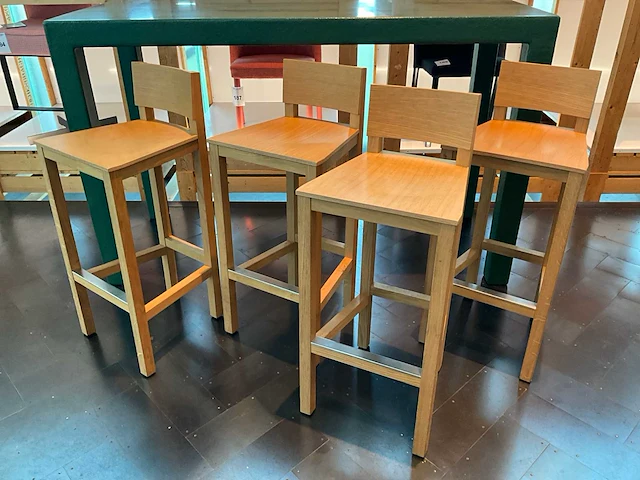 Lensvelt ‘ atelier van lieshout ‘ shaker barkruk (4x) - afbeelding 2 van  8