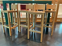 Lensvelt ‘ atelier van lieshout ‘ shaker barkruk (4x) - afbeelding 3 van  8