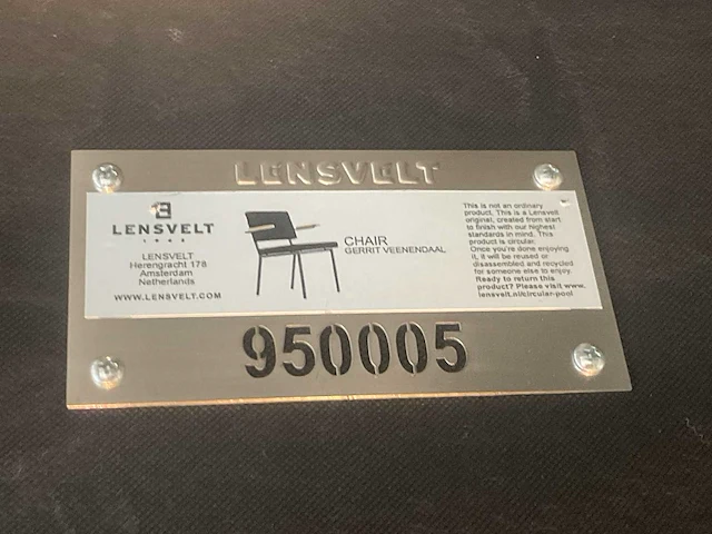 Lensvelt “gerrit veenendaal” eetkamerstoel (4x) - afbeelding 7 van  9