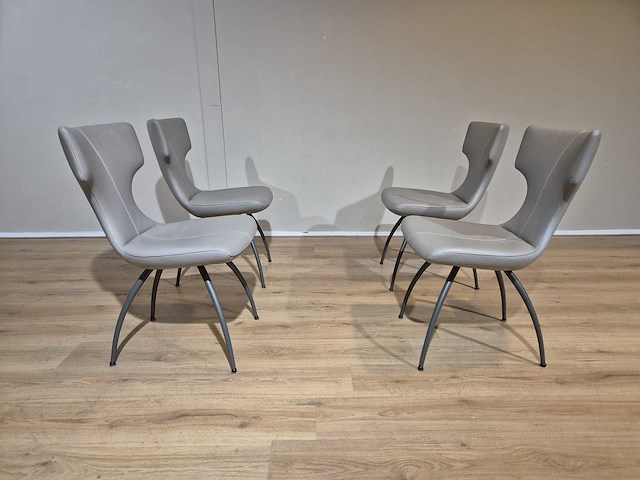 Leolux - callas - eetkamerstoelen - showroommodellen (4x) - afbeelding 1 van  15