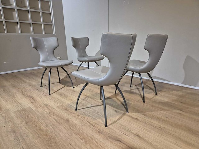 Leolux - callas - eetkamerstoelen - showroommodellen (4x) - afbeelding 8 van  15
