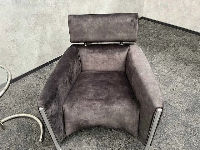 Leolux oblomov - design lounge set - nieuwe olijfgroene stoffering - afbeelding 2 van  18