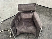 Leolux oblomov - design lounge set - nieuwe olijfgroene stoffering - afbeelding 2 van  18