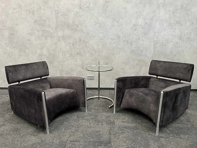 Leolux oblomov - design lounge set - nieuwe olijfgroene stoffering - afbeelding 1 van  18