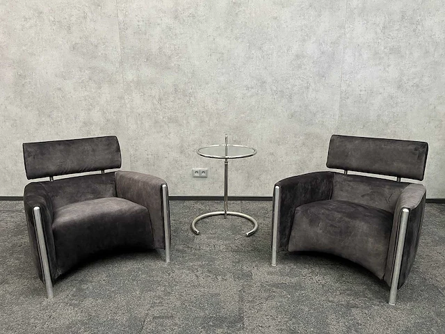 Leolux oblomov - design lounge set - nieuwe olijfgroene stoffering - afbeelding 13 van  18