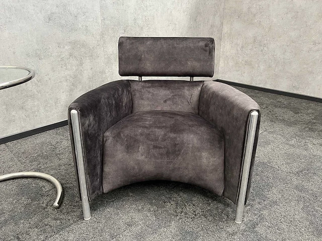 Leolux oblomov - design lounge set - nieuwe olijfgroene stoffering - afbeelding 14 van  18