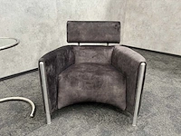 Leolux oblomov - design lounge set - nieuwe olijfgroene stoffering - afbeelding 14 van  18