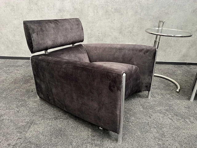 Leolux oblomov - design lounge set - nieuwe olijfgroene stoffering - afbeelding 15 van  18