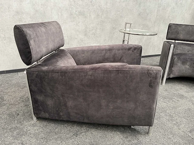 Leolux oblomov - design lounge set - nieuwe olijfgroene stoffering - afbeelding 16 van  18