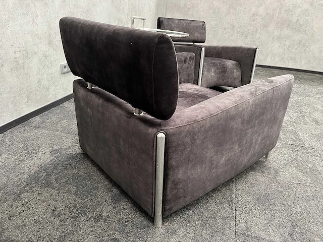 Leolux oblomov - design lounge set - nieuwe olijfgroene stoffering - afbeelding 17 van  18