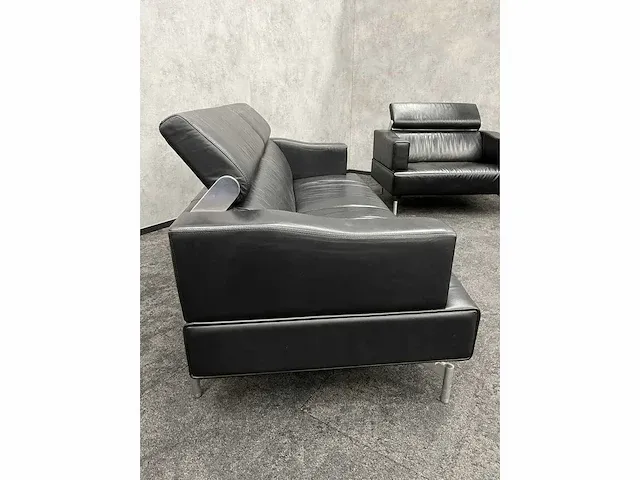Leolux odilon - design loungeset met opklapbare hoofdsteunen - leder - afbeelding 2 van  24