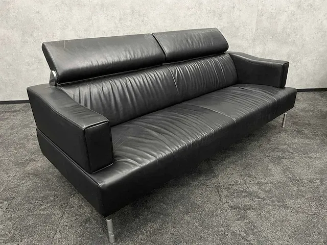 Leolux odilon - design loungeset met opklapbare hoofdsteunen - leder - afbeelding 5 van  24