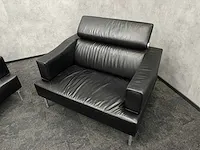 Leolux odilon - design loungeset met opklapbare hoofdsteunen - leder - afbeelding 8 van  24