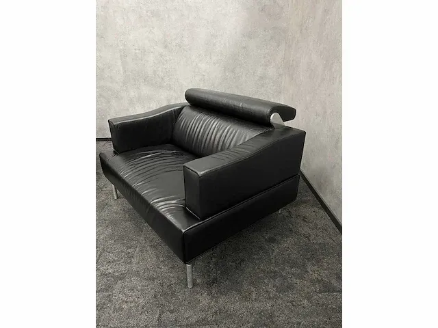 Leolux odilon - design loungeset met opklapbare hoofdsteunen - leder - afbeelding 14 van  24