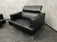 Leolux odilon - design loungeset met opklapbare hoofdsteunen - leder - afbeelding 19 van  24