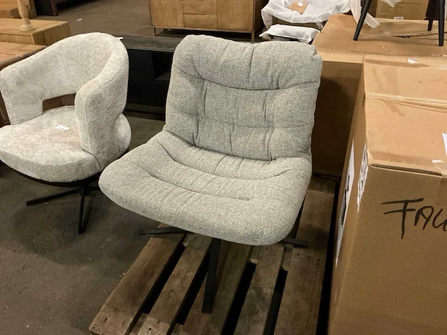 Leonard grijs draaifauteuil - afbeelding 1 van  4