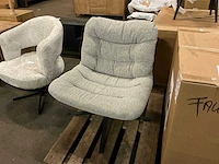 Leonard grijs draaifauteuil - afbeelding 1 van  4