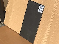 Leonardo word up ne36 zwart lappato vloertegel 30x60 cm 86,4 m² - afbeelding 1 van  4