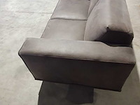 Leren 2-zitsbank, wildeboer, antraciet, 2024 - afbeelding 3 van  5