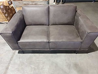 Leren 2-zitsbank, wildeboer, antraciet, 2024 - afbeelding 4 van  5