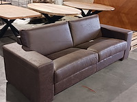 Leren 2-zitsbank, wildeboer, bruin, 2024 - afbeelding 1 van  8