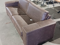 Leren 2-zitsbank, wildeboer, bruin, 2024 - afbeelding 5 van  8