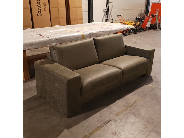 Leren 2-zitsbank, wildeboer, mosgroen, 2024 - afbeelding 1 van  8