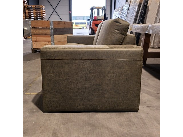 Leren 2-zitsbank, wildeboer, mosgroen, 2024 - afbeelding 3 van  8