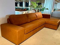Leren bank met chaise longue - afbeelding 1 van  9