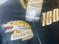 Leren jas - real mccoy x buco detroit tiger varsity jacket, bouwjaar ca. 1980 - afbeelding 2 van  6