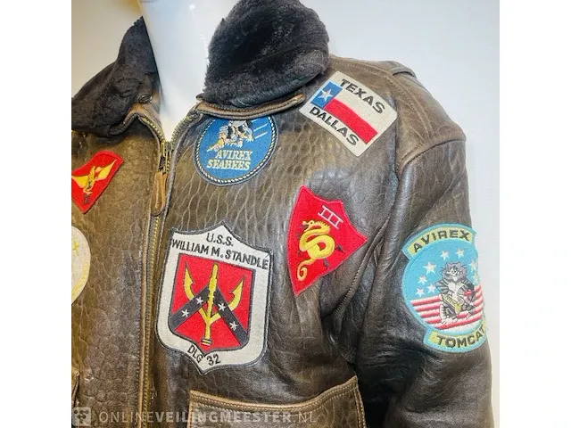 Leren jas - top gun - avirex tom cruise jas - afbeelding 1 van  8