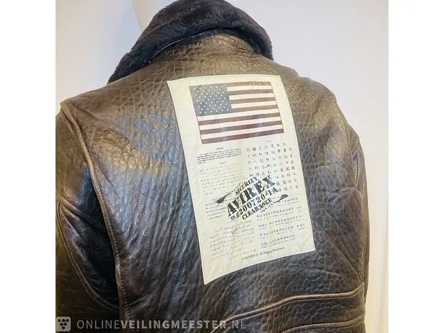 Leren jas - top gun - avirex tom cruise jas - afbeelding 2 van  8
