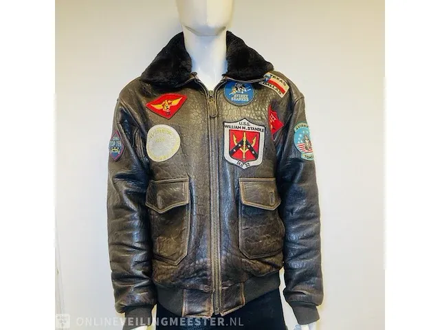 Leren jas - top gun - avirex tom cruise jas - afbeelding 3 van  8