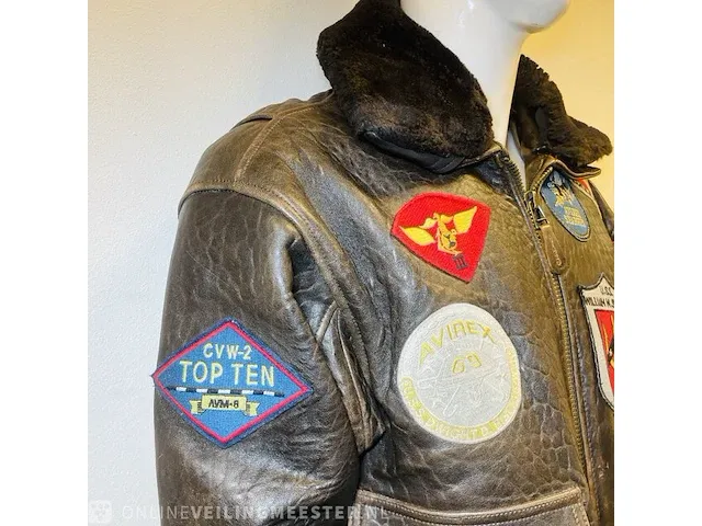 Leren jas - top gun - avirex tom cruise jas - afbeelding 4 van  8