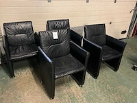 Leren stoelen (4x) - afbeelding 1 van  6