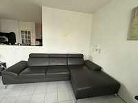 Leren zit/ligbank, montel, donkergrijs / antraciet - afbeelding 2 van  4