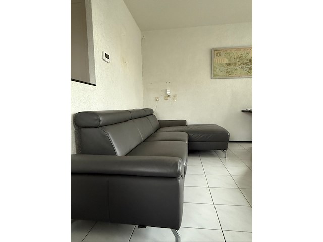 Leren zit/ligbank, montel, donkergrijs / antraciet - afbeelding 4 van  4